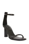 Natori Glow Leather Ankle-cuff Sandals In Black