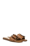 Sam Edelman Women's Inez Buckle Flat Sandals Women's Shoes In Cuoio Brown