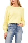 Vince Camuto Raglan Sleeve Sweater In Yellow