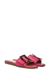 Sam Edelman Women's Inez Buckle Flat Sandals Women's Shoes In Fuchsia