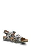 L'artiste Joelina-dazi Ankle Strap Sandal In Grey Multi