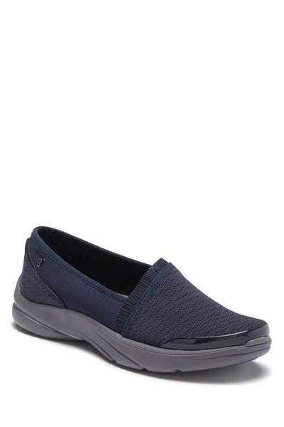 Bzees Lollipop Slip-on Trainer In Navy Mesh Fabric