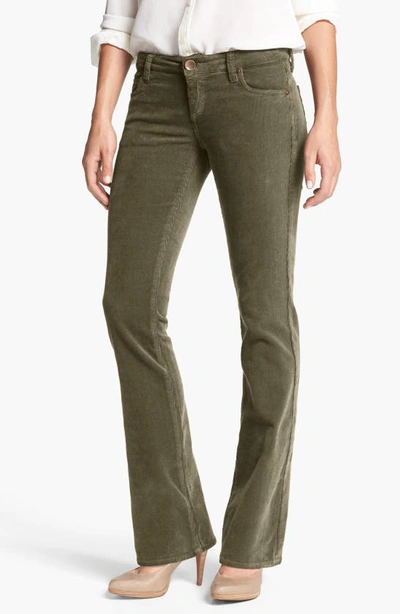 Kut From The Kloth Baby Bootcut Corduroy Jeans In Green Dusk