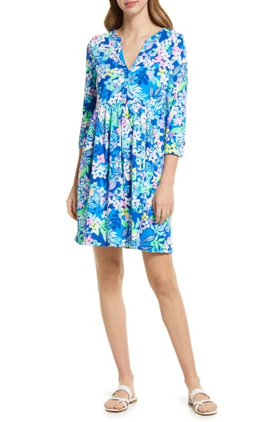 Lilly Pulitzer Loran Floral Print Long Sleeve Dress In Multi