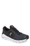 On Men's Cloudswift Lace Up Running Running Sneakers In Black/ Rock