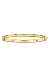 Temple St Clair Classic 18k Gold Small Granulated Bangle Bracelet In 18k Gold
