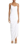 JACQUEMUS LA ROBE SAUDADE ASYMMETRIC MAXI DRESS