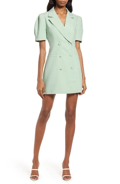 Adelyn Rae Rita Blazer Minidress In Pistachio