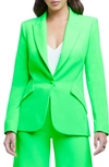 L Agence Chamberlain Blazer In Lime Green