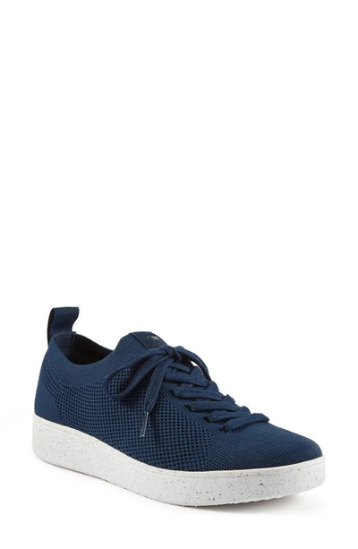 Fitflop Rally Knit Sneaker In Midnight Navy