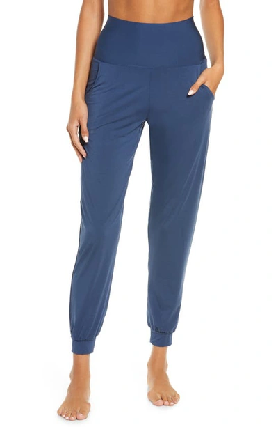 Commando Butter High Waist Joggers In Bright Navy