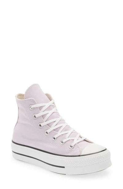 Converse Women's Chuck Taylor All Star Lift Platform Casual Sneakers From Finish Line In Pink/white