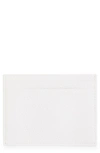 Christian Louboutin Kios Sneaker Sole Leather & Tpu Card Case In Bianco/ Bianco