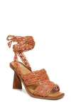 Sam Edelman Harleigh Strappy Sandal In Brown/ Sunset Orange