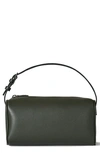 The Row '90s Leather Top Handle Bag In Olive