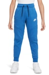 Nike Kids' Tech Fleece Pants In Dk Marina Blue/ Light Bone