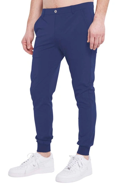 Redvanly Halliday Pocket Golf Joggers In Navy