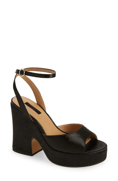 Topshop Roxie Platform Sandal In Black