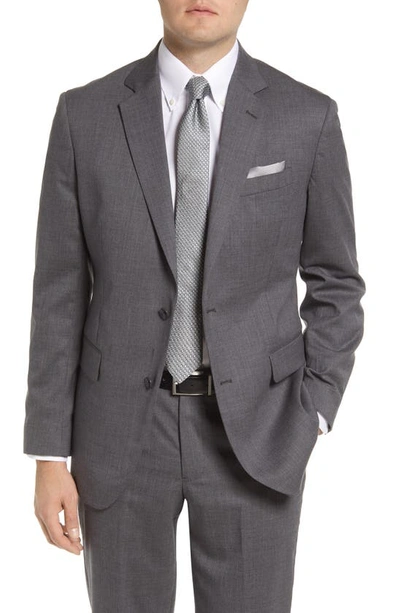 Nordstrom Tech-smart Trim Fit Stretch Wool Sport Coat In Grey Charcoal