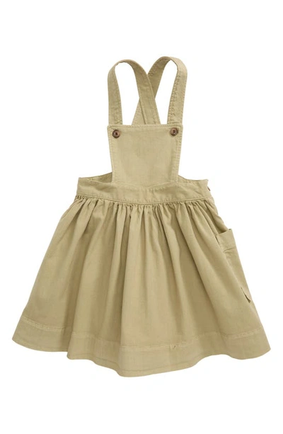 Bonpoint Kids' Amelia Denim Pinafore Dress In 045b Lichen