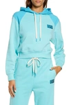Ugg Mallory Cotton Crop Hoodie In Laguna