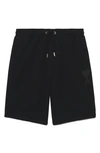 Ami Alexandre Mattiussi Ami De Caur Cotton Shorts In Black