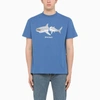 PALM ANGELS BLUE SHARK T-SHIRT