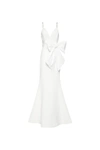 Rebecca Vallance Bridal Genevieve Bow-trimmed Crêpe Gown