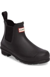 Hunter Original Waterproof Chelsea Rain Boot In Black