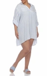 BOHO ME BOHO ME STRIPE COLLARED SHIRTDRESS