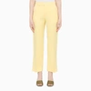 CHLOÉ YELLOW CROP TAILORED TROUSERS