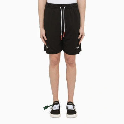 Off-white Black Diag-print Shorts