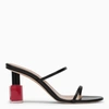 LOEWE BLACK NAIL POLISH MEDIUM SANDALS