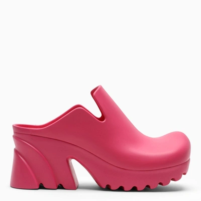 Bottega Veneta Fuchsia Flash Clogs In Pink