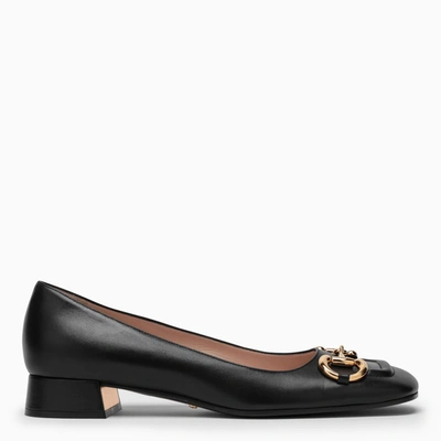 Gucci Black Horsebit-detailing Ballerinas