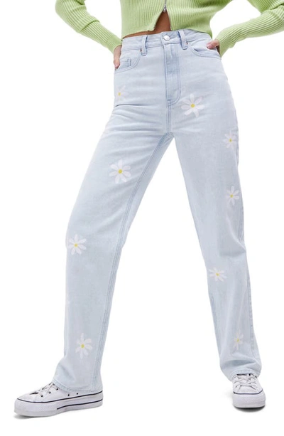 Pacsun '90s Happy Daisy Boyfriend Jeans In Medium Indigo