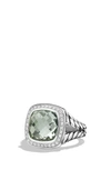 DAVID YURMAN ALBION RING WITH SEMIPRECIOUS STONE AND DIAMONDS