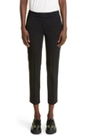 Akris Punto Ferry High-waist Straight-leg Cropped Jersey Pants In Black
