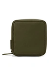 Dagne Dover Arlo Small Tech Organizer In Dark Moss