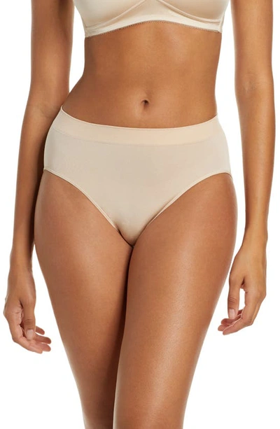 Wacoal B Smooth High Cut Briefs In Naturally Nude