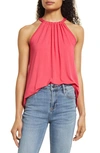 Loveappella Halter Neck Tank In Fuschia