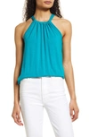 Loveappella Halter Neck Tank In Jade