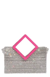 L'alingi Cup Chain Top Handle Bag In Neon Pink/ Silver