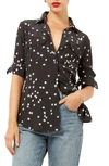 Equipment 'starry Night' Silk Shirt In Black