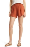 Rip Curl Premium Cotton Gauze Surf Shorts In Cinnamon