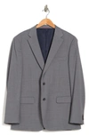 Tommy Hilfiger Tommy Sharkskin Two Button Notch Lapel Wool Blend Suit Separates Jacket In Grey