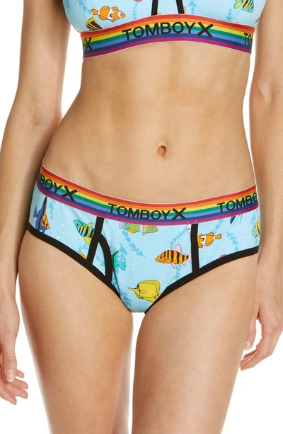 Tomboyx Iconic Briefs In Aquarium Print