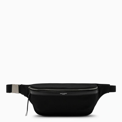 Saint Laurent Black Canvas Classic Belt Bag