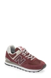 New Balance Woman Sneakers Burgundy Size 10 Textile Fibers In Burgundy/ White