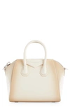 Givenchy Antigona Small Leather Top Handle Bag In Dust Grey